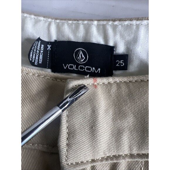 Volcom Womens  Shorts NWT Size 25 Chickie Short Tan - Picture 8 of 11